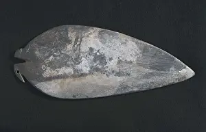 Palette Prints: Palette. 31st c. BC. Smooth slate palette with a bird head in the upper part