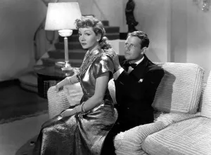 Gold Lame Prints: THE PALM BEACH STORY, Claudette Colbert, Joel McCrea, 1942