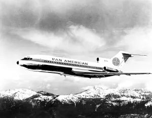 Mountains Prints: Pan American Airways, (Boeing 727), ca