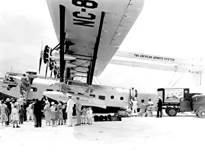Crowd Prints: Pan American Airways, ('Carribean Clipper Ship')