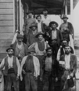 Expression Prints: Panama Canal workers construction called Gallegos