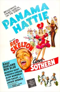 Dancers Prints: PANAMA HATTIE, US poster, center from left: Red Skelton