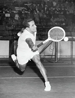 Tennis Court Prints: Pancho (Francisco) Segura, 4/11/1957. Courtesy: CSU Archives/Everett Collection