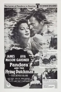 Ocean Prints: PANDORA AND THE FLYING DUTCHMAN, US poster art, from left: Ava Gardner, James Mason, 1951