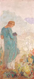 Symbolist Prints: Pandora, by Odilon Redon, 1910-12