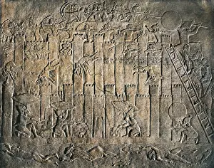 Iraqis Prints: Panel depicting a city's siege