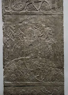 Iraqis Prints: Panel depicting the destruction of the city of Amman