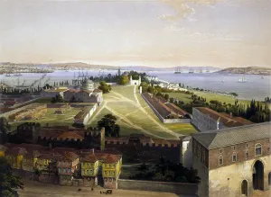 Images Dated 20th December 2007: Panorama of Constantinople, including the 4th century Hagia Irene