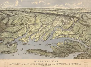 Coast Prints: PANORAMA OF THE SEAT OF THE WAR, 1861