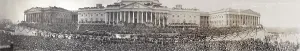 Inauguration Prints: Panoramic scene of Woodrow Wilson's (1856-1924)