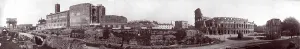Images Dated 18th December 2007: Panoramic view of the Forum, showing the Arch of Titus