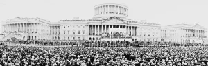 Images Dated 26th November 2007: Panoramic view of the inauguration of President Herbert Hoover (1874-1964)