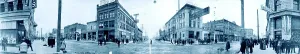 Trolley Prints: Panoramic view of Pioneer, Idaho. Cyanotype ca. 1907