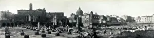 Images Dated 20th December 2007: Panoramic view of Roman Forum looking towards Capital, Rome, Italy, 1909