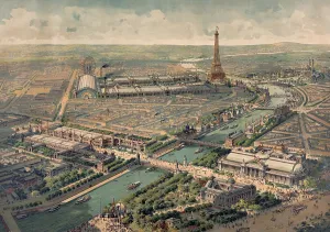 February Prints: Panoramic view of the Universal Exposition in Paris in 1900
