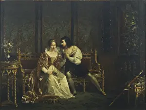 Sofa Prints: Paolo e Francesca, by Cosroe Dusi, c