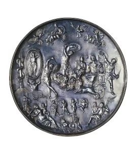 Lombardia Prints: Parabiago Silver Patera. Scene of worship to Cybele