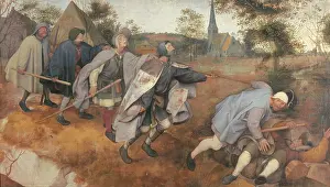 Medium Group Of People Prints: Parable of the Blind, by Pieter il Vecchio Bruegel