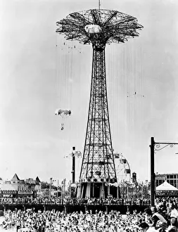 Beach Prints: The Parachute Jump at Steeplechase Park in Coney Island