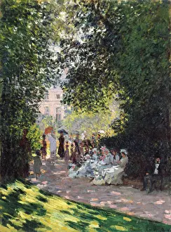 Daylight Prints: The Parc Monceau, by Claude Monet, 1878, French impressionist painting, oil on canvas