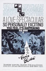 Music Prints: PARIS BLUES, US poster art, from top: Paul Newman, Joanne Woodward, Sidney Poitier, 1961
