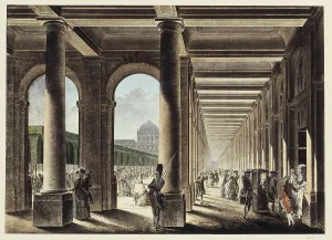 Parisians Prints: Paris. Gallery and gardens of the Royal Palace (18th c)