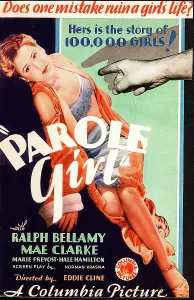 Thin Eyebrows Prints: PAROLE GIRL, US poster art, Mae Clarke, 1933