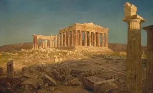 Skirt Prints: THE PARTHENON, by Frederic Edwin Church, 1871, American painting, oil on canvas