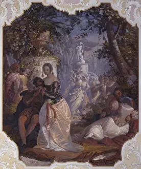 Garden Prints: Party in the Park, by Giuseppe Moretti Larese