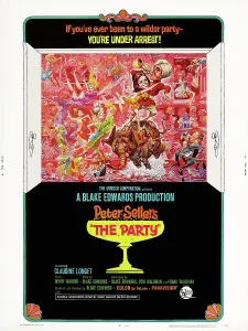 Films By Blake Edwards Prints: THE PARTY, US poster art, top: Claudine Longet, Peter Sellers, 1968