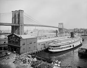Port Prints: Passenger ferry docked at Pier 20 on South Street