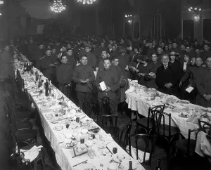 Rest Prints: Passover Sedar Dinner given by Jewish Welfare Board to American service men