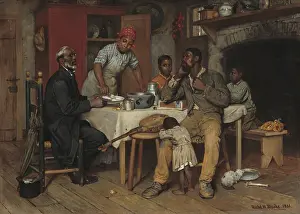 Lcgr1606 Prints: A Pastoral Visit, by Richard Norris Brooke, 1881, American painting, oil on canvas
