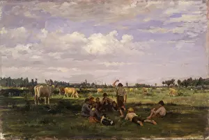 Shepherd Prints: Pasture (Pascolo), by Demetrio Cosola