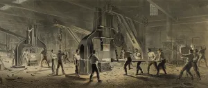 Machinery Prints: Paterson Iron Company were manufacturers of forgings for steamboats and railroads