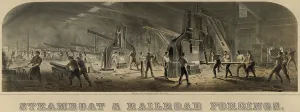 Machinery Prints: Paterson Iron Company were manufacturers of forgings for steamboats and railroads