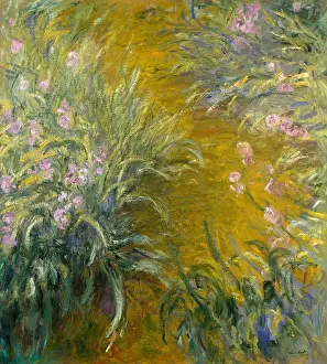 Monet Prints: The Path through the Irises, by Claude Monet