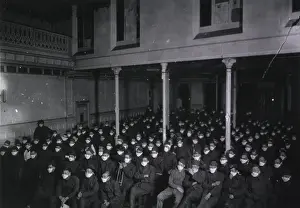 Spanish Flu Prints: Patients of the at U.S. Army Hospital Number at Royat