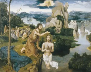 Flemings Prints: Patinir, Joachim (1480-1524). The Baptism of Christ