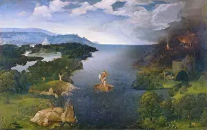 Flemings Prints: Patinir, Joachim (1480-1524). Charon crossing the Styx