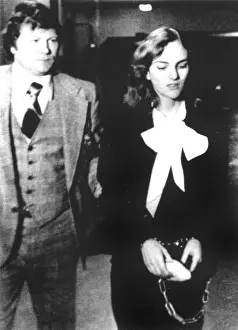 Hearst Prints: Patricia Hearst being escorted during her trial in San Francisco
