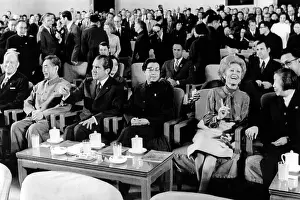 Beijing Prints: Patricia Nixon laughs as she talks with Madame Chou En-lai at the Great Hall of the People