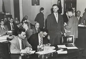Espionage Prints: Paul Crouch (standing), an ex-Communist
