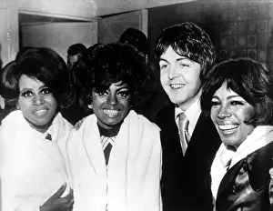 Ross Prints: Paul McCartney with Diana Ross and the Supremes in London