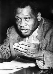 1940s Candid Prints: Paul Robeson refuses to tell the Senate Judiciary Commitee whether or not he belongs to the Communist Party