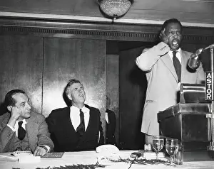 Movie Stars Prints: Paul Robeson sings at a testimonial dinner organized by former Vice President Henry Wallace