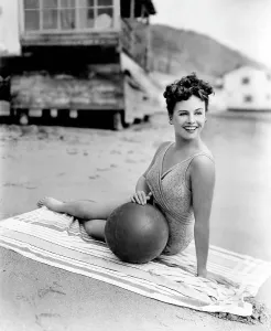 Beach Ball Prints: Paulette Goddard, 1943