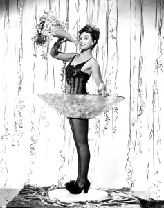 Holiday Prints: Paulette Goddard, wishing her fans a Happy New Year, ca. 1940