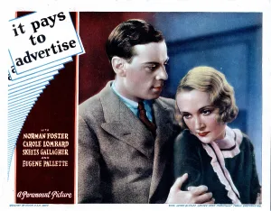 Norman Prints: IT PAYS TO ADVERTISE, from left, Norman Foster, Carole Lombard, 1931
