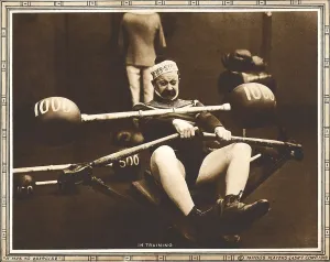 1918 Movies Prints: IT PAYS TO EXERCISE, Chester Conklin on lobbycard, 1918